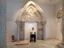 Restored entrance to a chapel