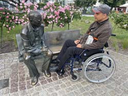 Gustaw Holoubek na Promenadzie Gwiazd w Międzyzdrojach