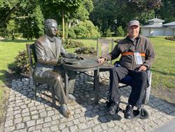 Z Krzysztofem Kolbergerem na Promenadzie Gwiazd