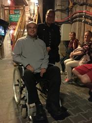 Mit der Reiseführerin im Salzbergwerk